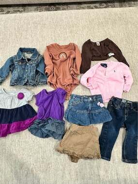 Baby Girl 6-9 Month 9 Piece Bundle